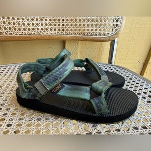 Teva Kids Original Universal Sandals Green Camo size 2